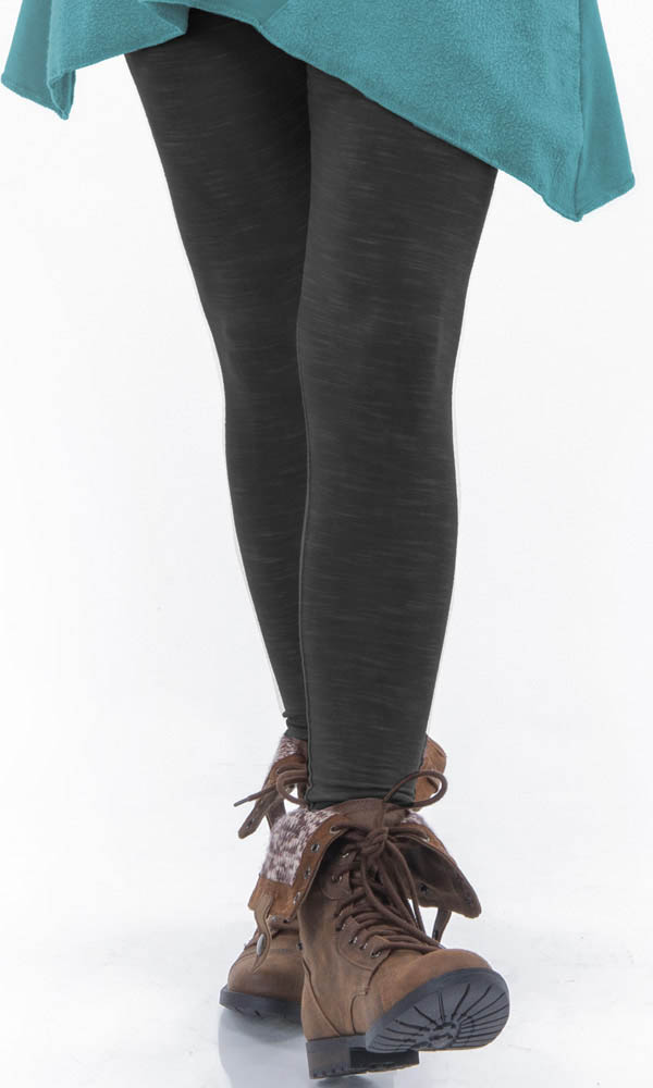 earth creations - 2286 Cozy Legging - 66% rayon of bamboo origin / 28%  organic cotton / 6% spandex french terry - Made in the U.S.A