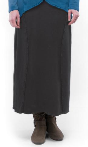 Organic Cotton Double Slit Maxi Black Summer Skirt – Heart Earth Craft